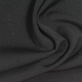 Polyester Stretch Ponte Knit Fabric, 365 gsm, 160 cm — Black — photo 1