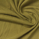 Polyester Stretch Rib Knit Fabric, 250 gsm, 150 cm — Khaki — photo 1