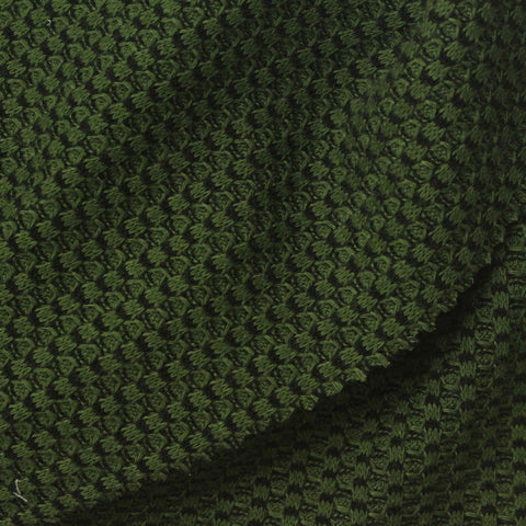 Polyester Viscose Stretch Waffle Knit Fabric, 220 gsm, 170 cm — Green