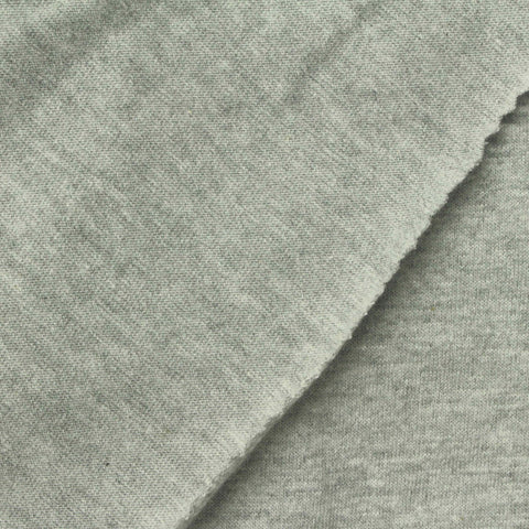 Light Grey Marl Jersey Knit, Cotton-Poly, 180 gsm