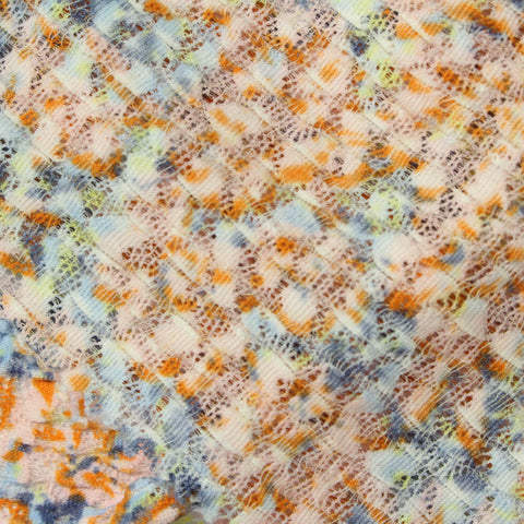 Orange Abstract Lace, Nylon