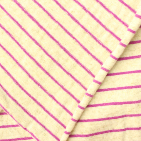 Magenta Stripes Knit, Viscose-Linen