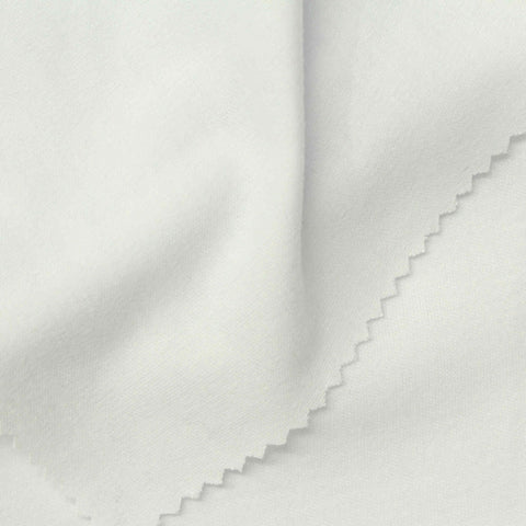 100% Polyester Interlock Knit Fabric, 250 gsm, 160 cm — White