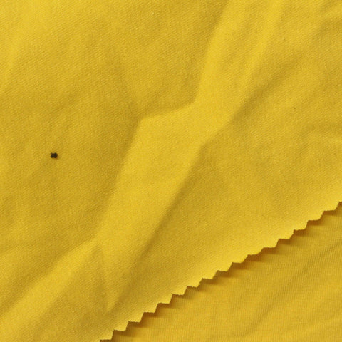 Cotton Stretch Jersey Knit Fabric, 190 gsm, 180 cm — Yellow