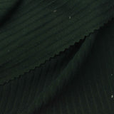 Dark Green Vertical-Stripe Rib Knit, Polyester, 185 gsm — photo 1