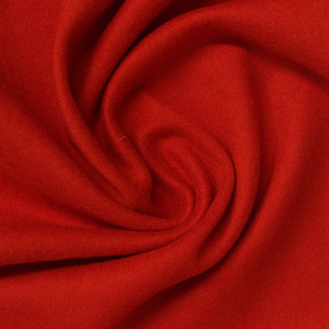 Polyester Stretch Scuba Knit Fabric, 324 gsm, 160 cm — Red