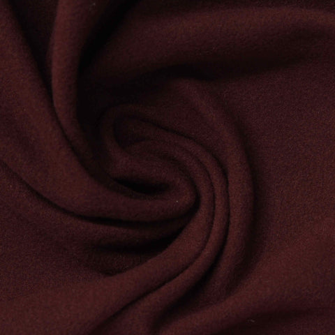 Brushed Polyester Stretch Interlock Knit Fabric, 256 gsm — Red