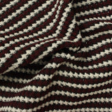 White Stripes Chunky Knit, Polyester — photo 1