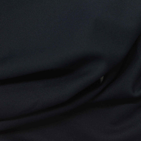 Polyester Stretch Knit Fabric, 175 gsm, 180 cm — Black