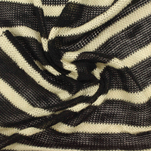 Cream Marl Chunky Knit, Viscose-Poly, 122 gsm