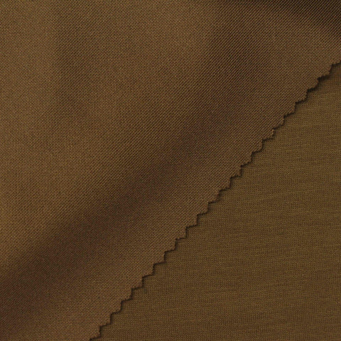 Polyester Viscose Stretch Scuba Knit Fabric, 190 gsm, 120 cm — Khaki