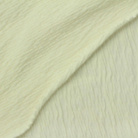 Cotton Stretch Crepe Fabric, 190 gsm, 130 cm — Yellow