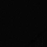 Brushed 100% Polyester Rib Knit Fabric, 300 gsm, 160 cm — Black — photo 1
