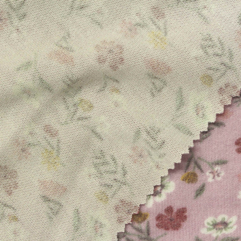 White Flowers Chunky Knit, Poly-Viscose