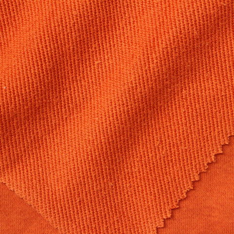 Cotton Polyester French Terry Fabric, 350 gsm, 150 cm — Orange