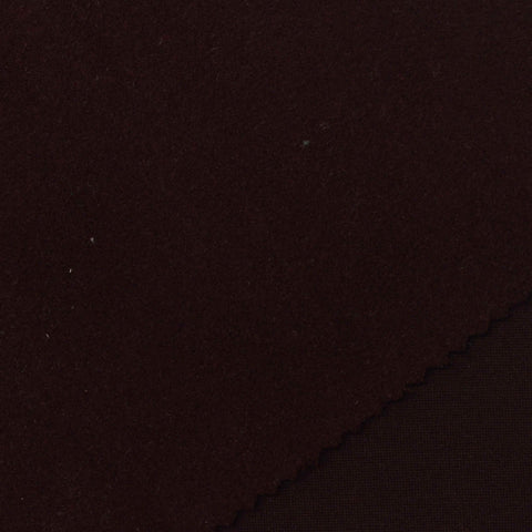 Brushed Viscose Nylon Stretch Ponte Knit Fabric, 470 gsm, 160 cm — Brown