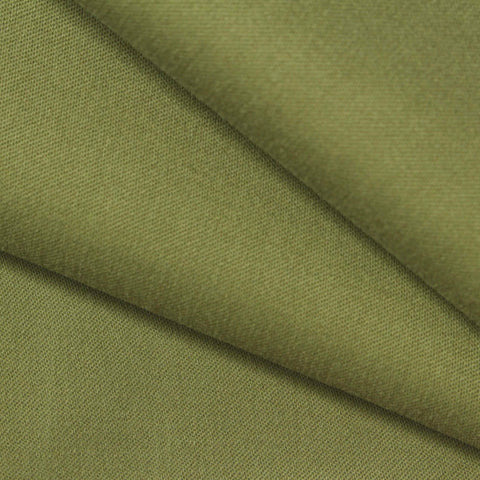 Cotton Polyester Stretch Sateen Fabric, 270 gsm, 123 cm — Green