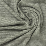 Light Grey-Green Marl Rib Knit, Viscose — photo 1