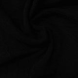 Jacquard 100% Polyester Knit Fabric, 250 gsm, 160 cm — Black — photo 1
