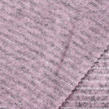 Pink Horizontal-Stripe Chunky Knit, Poly-Viscose, 200 gsm — photo 1
