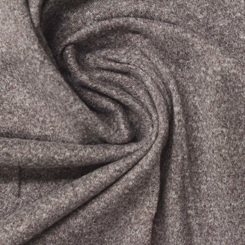 Grey Marl Milk Silk Knit, Polyester, 144 gsm
