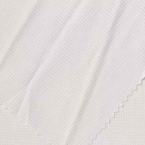Polyester Stretch Birdseye Knit Fabric, 180 gsm, 175 cm — White