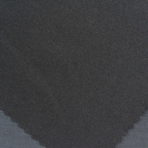 Washed Polyester Tencel Lyocell Stretch Scuba Knit Fabric, 347 gsm, 160 cm — Navy