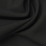 100% Polyester Scuba Knit Fabric, 200 gsm, 165 cm — Black — photo 1
