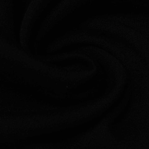 Interlock Knit Fabric, 270 gsm, 170 cm — Black