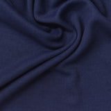 Washed Viscose Polyester Piqué Knit Fabric, 210 gsm, 155 cm — Navy — photo 1