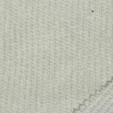 Slub Polyester Cotton Jersey Knit Fabric, 235 gsm, 160 cm — Beige