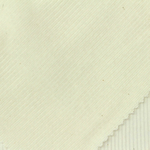 Polyester Cotton Rib Knit Fabric, 95 gsm, 165 cm — Beige