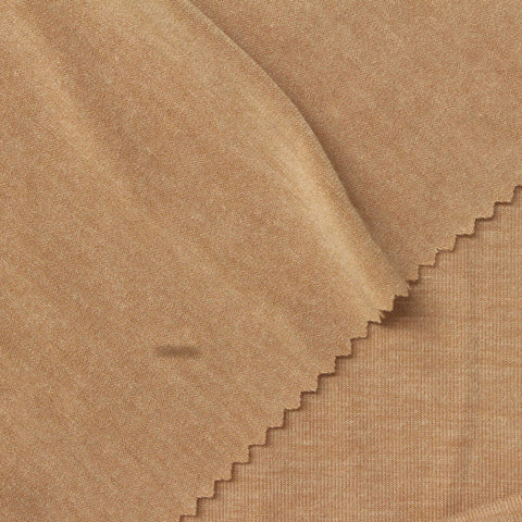 Dark Brown Marl Jersey Knit, Poly-Viscose, 150 gsm