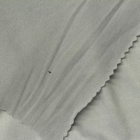 Polyester Stretch Milk Silk Knit Fabric, 150 gsm, 175 cm — Grey