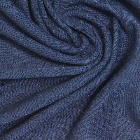 Heathered Blue Marl Jersey Knit, Viscose-Tencel Lyocell
