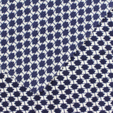 Navy Geometric Chiffon, Polyester — photo 1