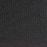 Polyester Viscose Stretch Rib Knit Fabric, 215 gsm, 155 cm — Black — photo 1