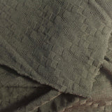 Dark Green Square Jacquard, Cotton — photo 1