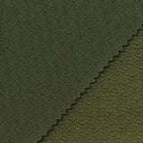 Olive Green Tone-on-Tone Interlock Knit, Polyester — photo 1