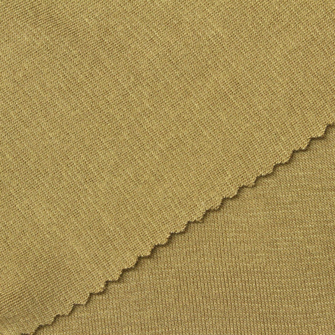 Viscose Acrylic Stretch Rib Knit Fabric, 190 gsm, 170 cm — Khaki
