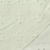 Cream Small-Eyelet Jacquard, Polyester, 240 gsm — photo 1