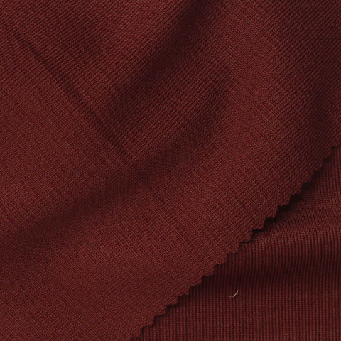 100% Polyester Rib Knit Fabric, 331 gsm, 200 cm — Red