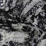 Animal Print 100% Polyester Warp Knit Fabric, 90 gsm, 160 cm — White — photo 1