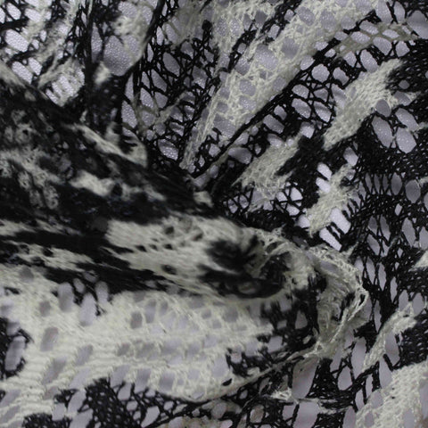 Animal Print 100% Polyester Warp Knit Fabric, 90 gsm, 160 cm — White