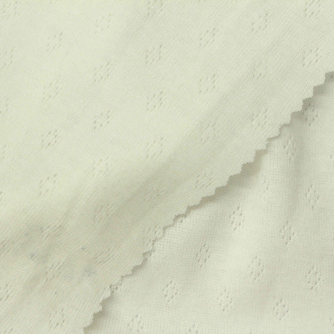 Off-White Subtle-Diamond Rib Knit, Cotton-Poly