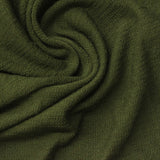 Jacquard Polyester Cotton Stretch Knit Fabric, 215 gsm — Green — photo 1