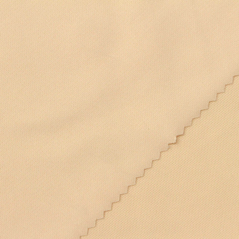 Nylon Stretch Piqué Knit Fabric, 160 gsm, 165 cm — Beige