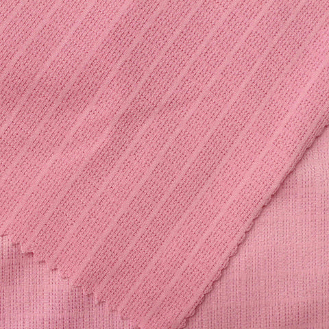 Jacquard 100% Polyester Knit Fabric, 140 gsm, 165 cm — Pink