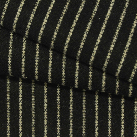 Off-White Stripe Interlock Knit, Poly-Viscose