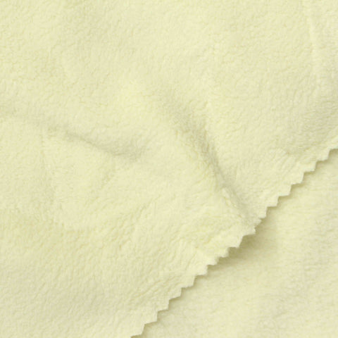 Polyester Stretch Sherpa Fleece Fabric, 320 gsm, 195 cm — Green